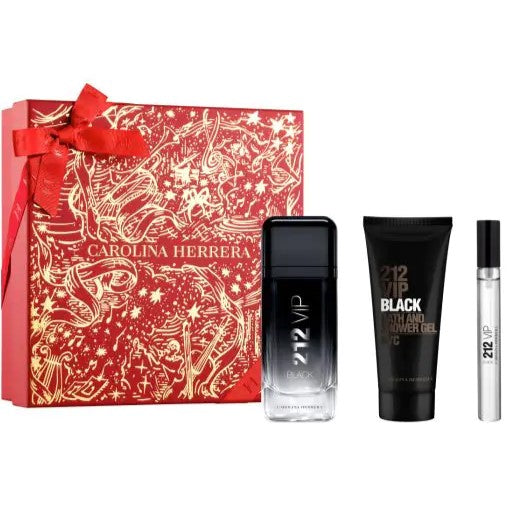 CAROLINA HERRERA 212 VIP BLACK E.D.P SET 3 PCS