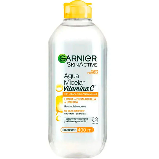 GARNIER SKIN ACTIVE EXPRESS ACLARA AGUA MICELAR VITAMINA C 400ML