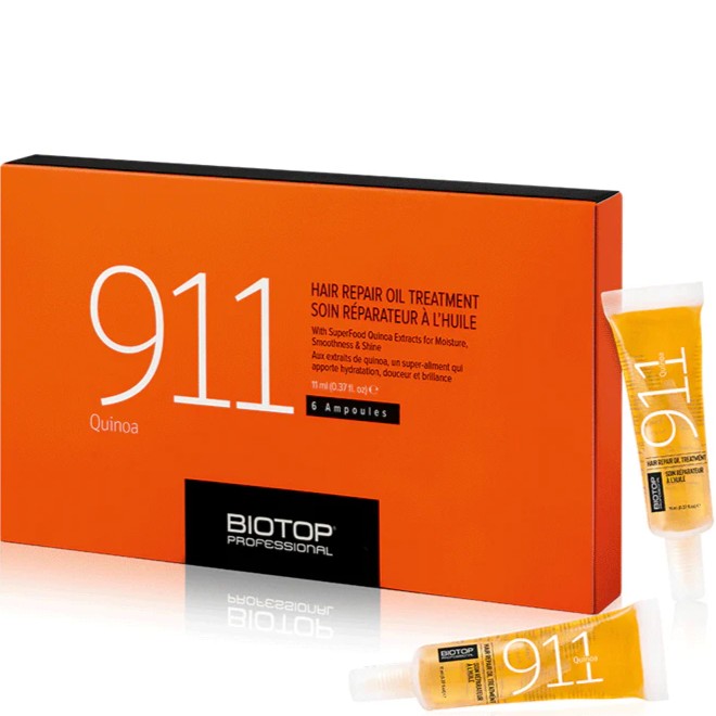 BIOTOP PROFESSIONAL 911 QUINOA HAIR REPAIR OIL TREATMENT 11ML C/U