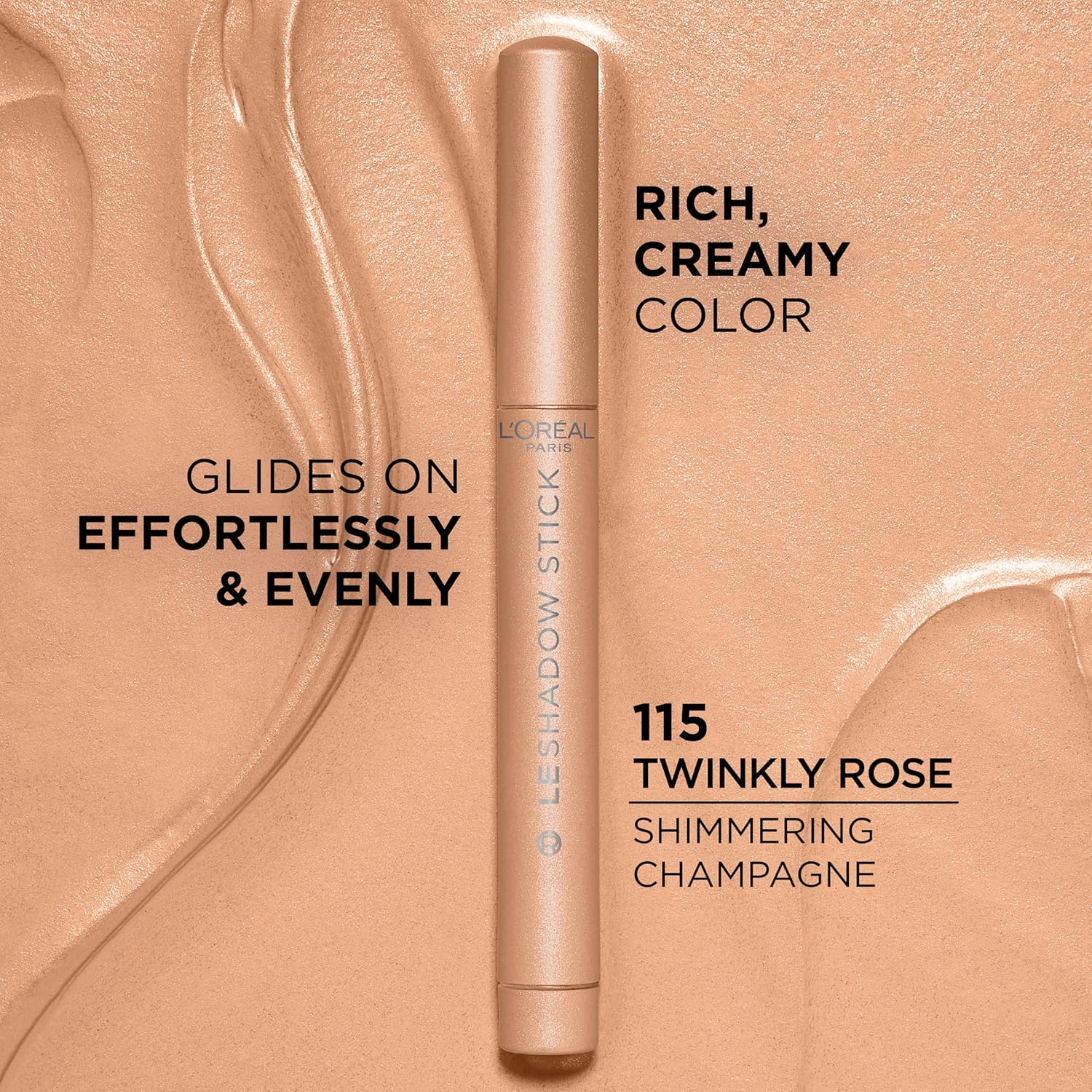LOREAL PARIS LE SHADOW STICK SHIMMER EYESHADOW 115 TWINKLY ROSE