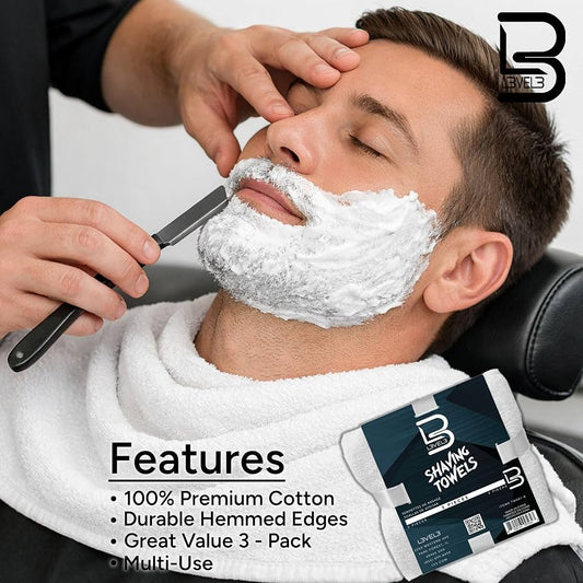 LEVEL3 SHAVING TOWELS 3PCS
