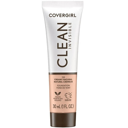 COVERGIRL CLEAN INVISIBLE FOUNDATION 120 CREAMY NATURAL