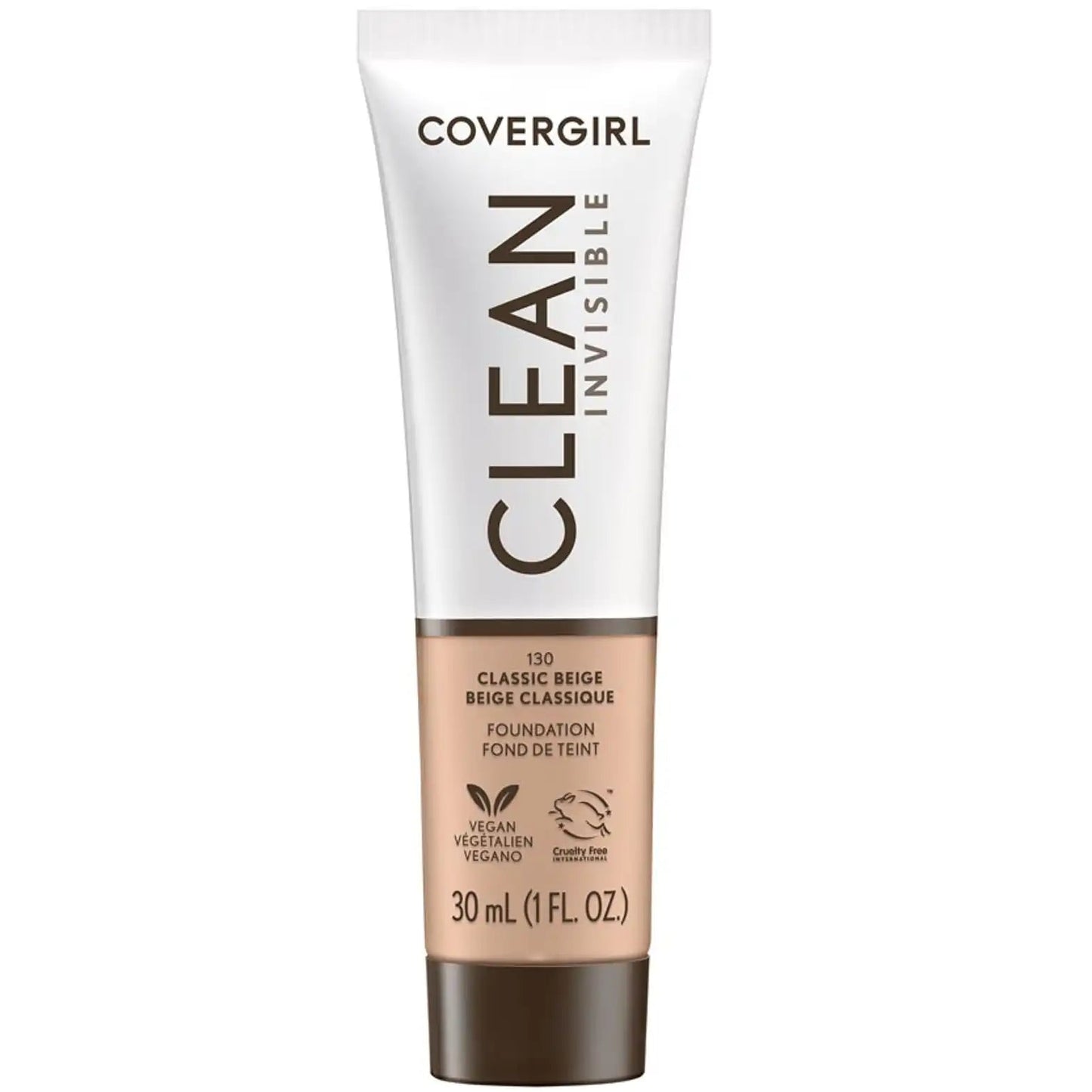 COVERGIRL CLEAN INVISIBLE FOUNDATION 130 CLASSIC BEIGE