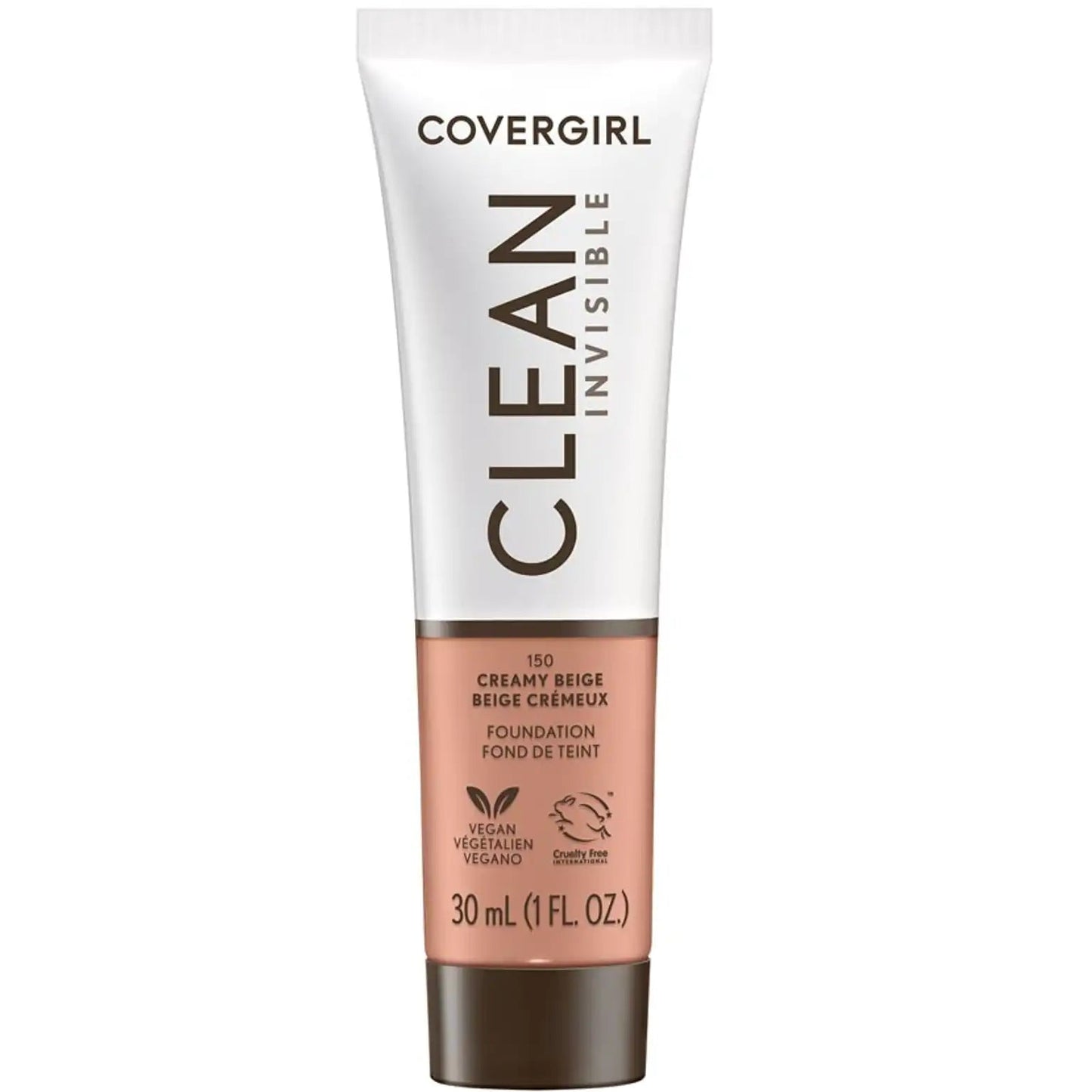 COVERGIRL CLEAN INVISIBLE FOUNDATION 150 CREAMY BEIGE