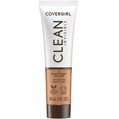 COVERGIRL CLEAN INVISIBLE FOUNDATION 163 GOLDEN HONEY