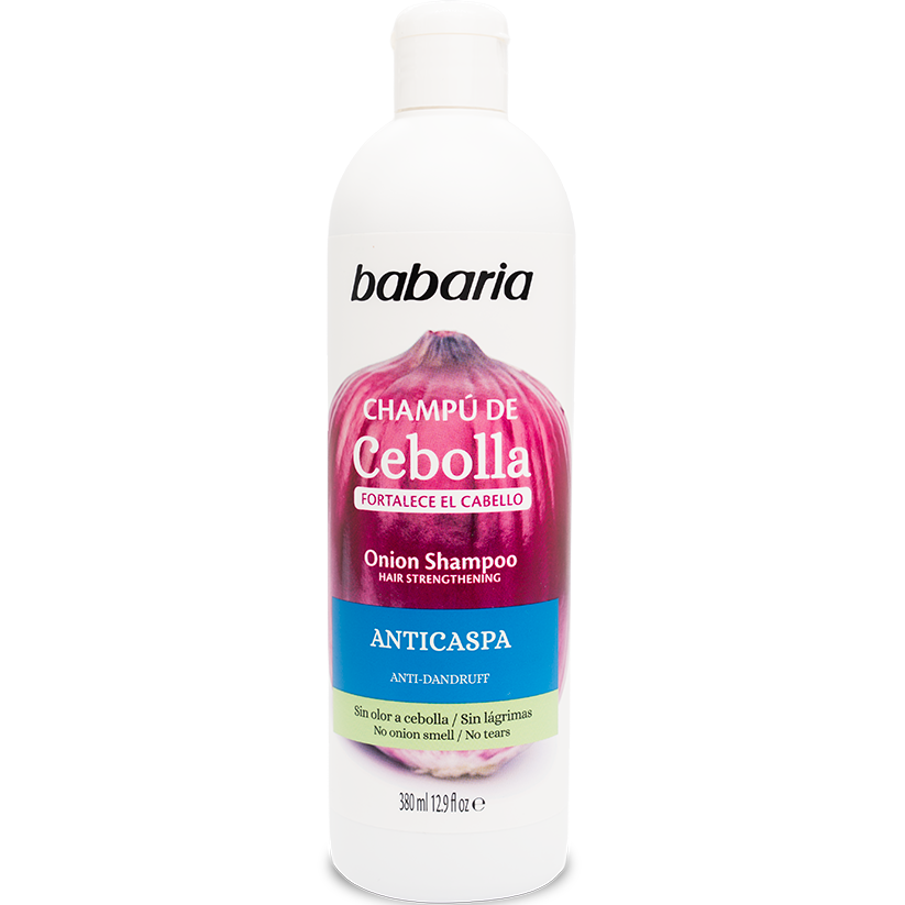 BABARIA CHAMPÚ CEBOLLA ANTICASPA 380ML