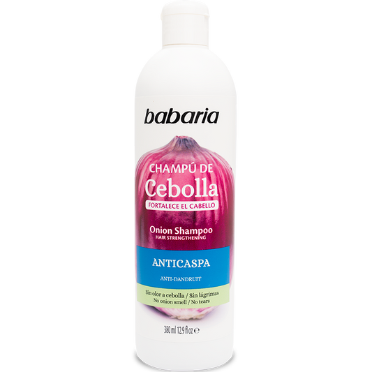 BABARIA CHAMPÚ CEBOLLA ANTICASPA 380ML