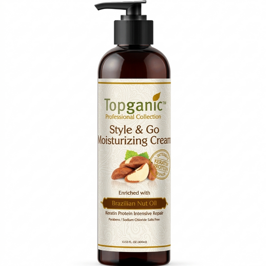 TOPGANIC BRAZILIAN STYLE & GO MOISTURIZING CREAM 400ML