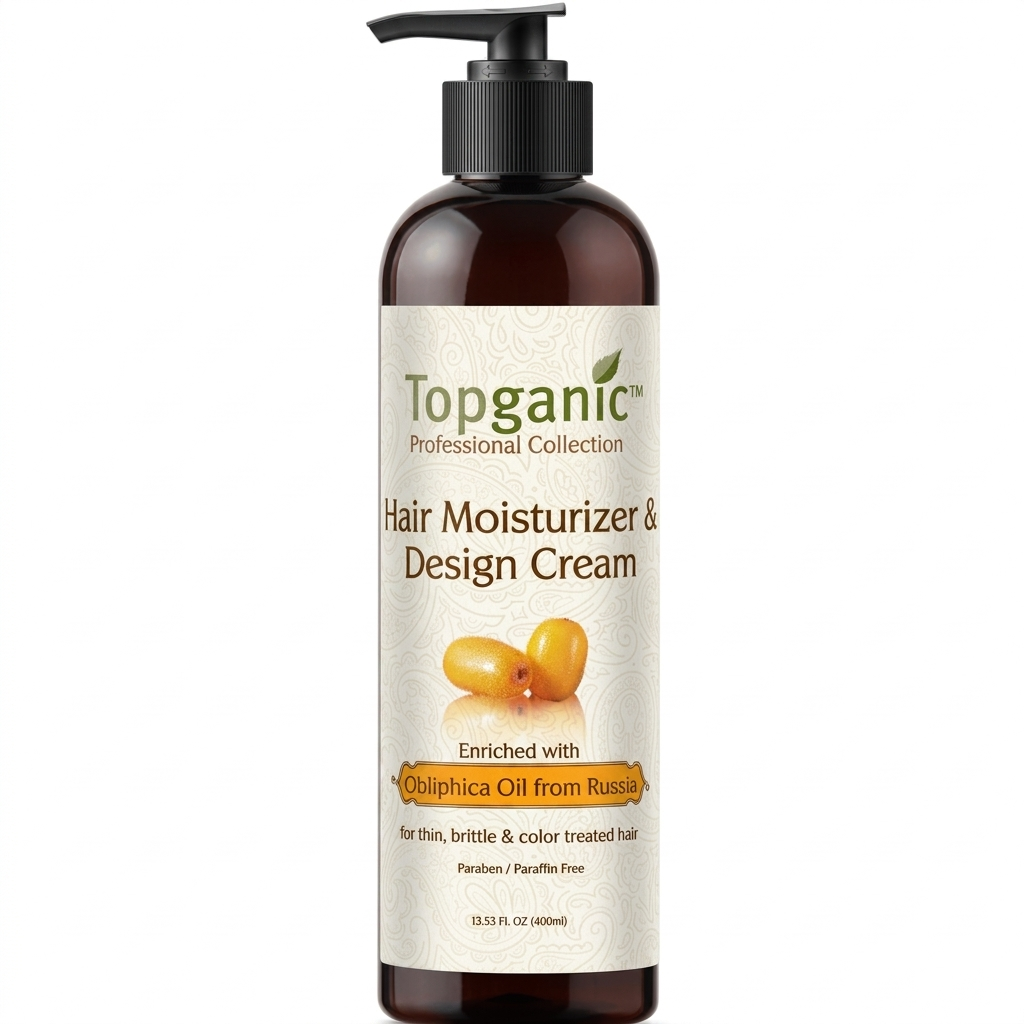 TOPGANIC OBLIPHICA HAIR MOISTURIZER & DESIGN CREAM 400ML