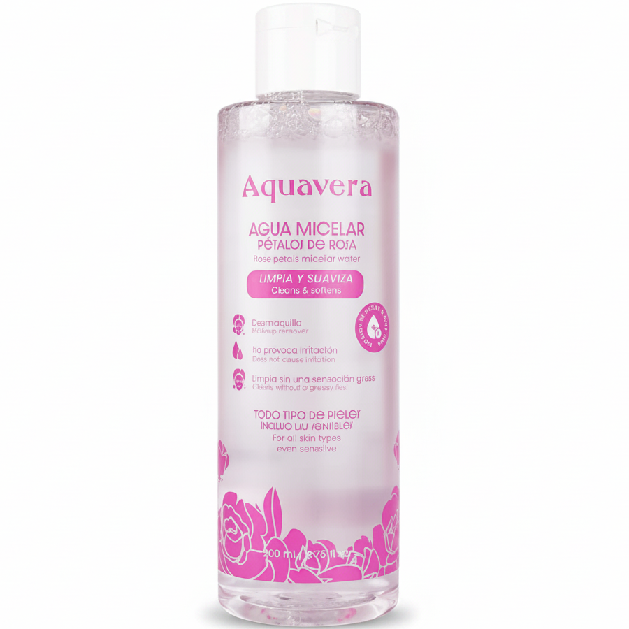 AQUAVERA AGUA MICELAR PÉTALOS DE ROSA 200ML