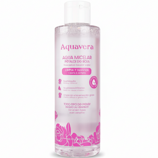 AQUAVERA AGUA MICELAR PÉTALOS DE ROSA 200ML