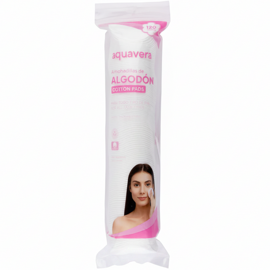 AQUAVERA ALMOHADILLAS DE ALGODÓN 120UND