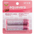 AQUAVERA BÁLSAMO LABIAL CEREZA SET 2PCS
