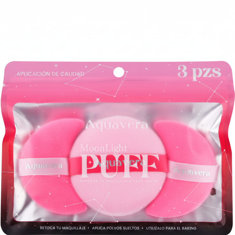 AQUAVERA BORLITAS DE MAQUILLAJES SET 3 PCS