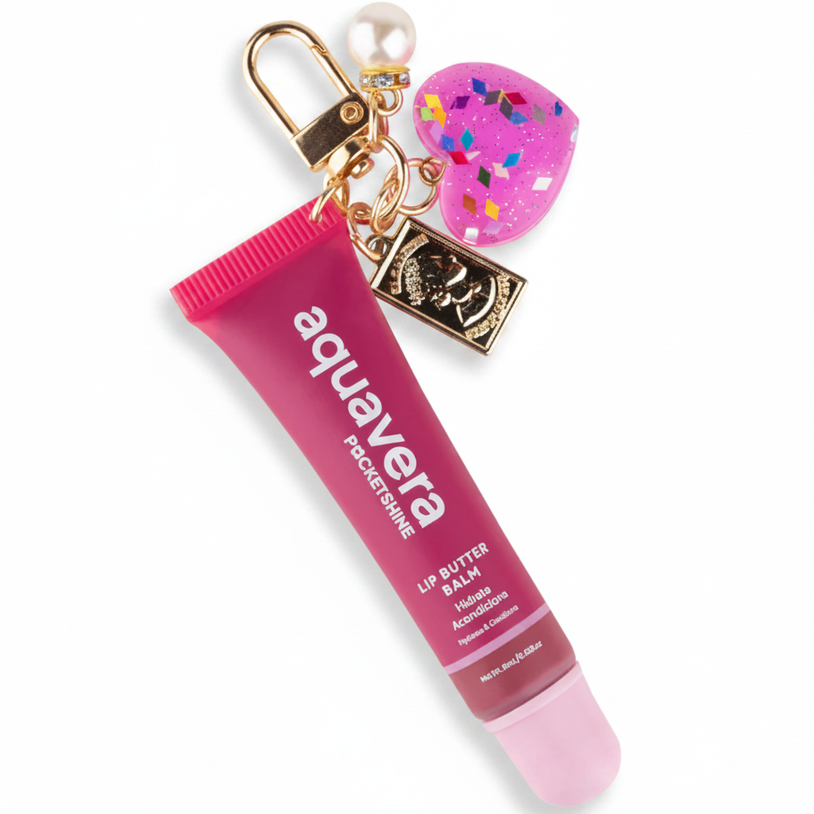 AQUAVERA POCKETSHINE LIP BUTTER BALM CINNAMON ROSE