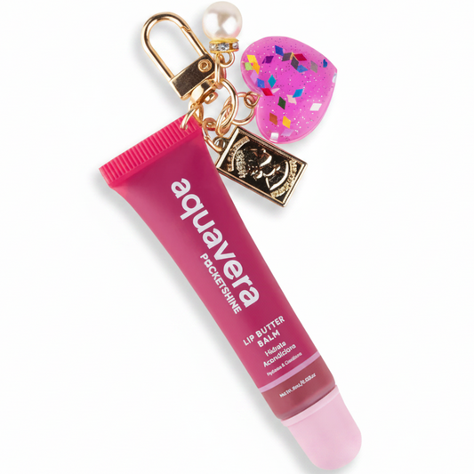 AQUAVERA POCKETSHINE LIP BUTTER BALM CINNAMON ROSE