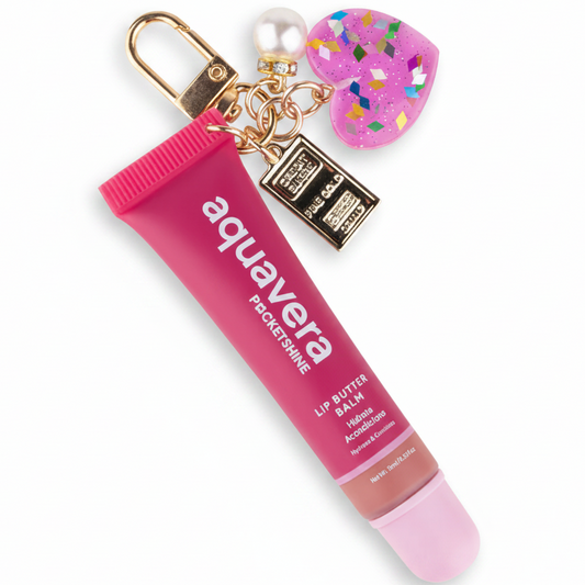 AQUAVERA POCKETSHINE LIP BUTTER BALM CARAMEL CREAM