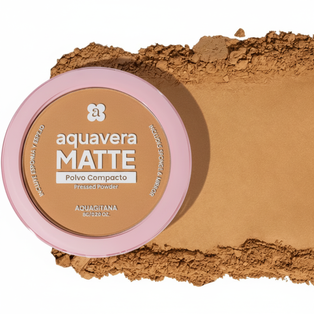 AQUAVERA POLVO COMPACTO MATTE AQUAGITANA #5