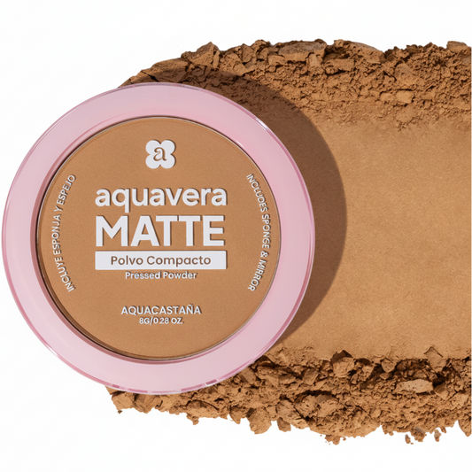 AQUAVERA POLVO COMPACTO MATTE AQUACASTAÑA #7