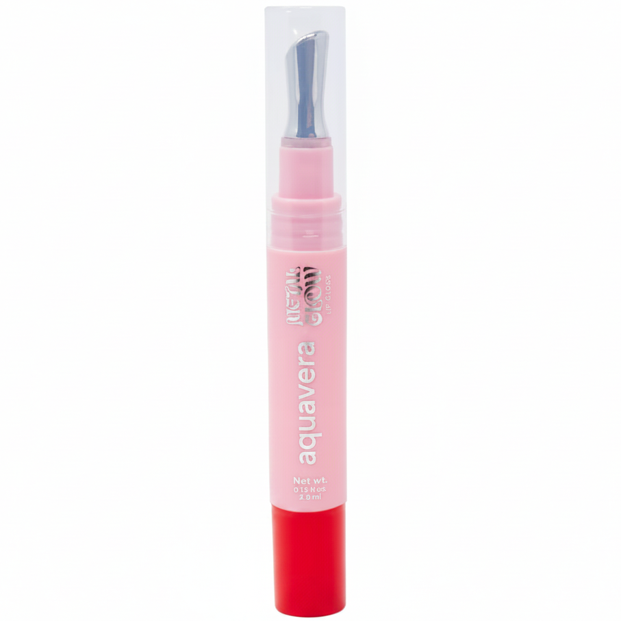 AQUAVERA METAL GLOW LIP GLOSS 02 SCARLET