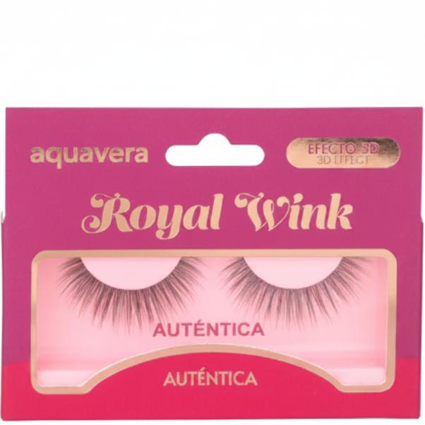 AQUAVERA PAR DE PESTAÑAS 3D AUTÉNTICA