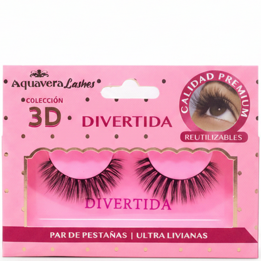 AQUVERA PAR DE PESTAÑAS 3D DIVERTIDA