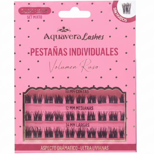 AQUAVERA PESTAÑAS INDIVIDUALES VOLUMEN RUSO