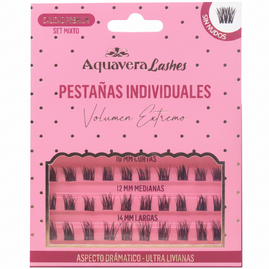 AQUAVERA PESTAÑAS INDIVIDUALES VOLUMEN EXTREMO