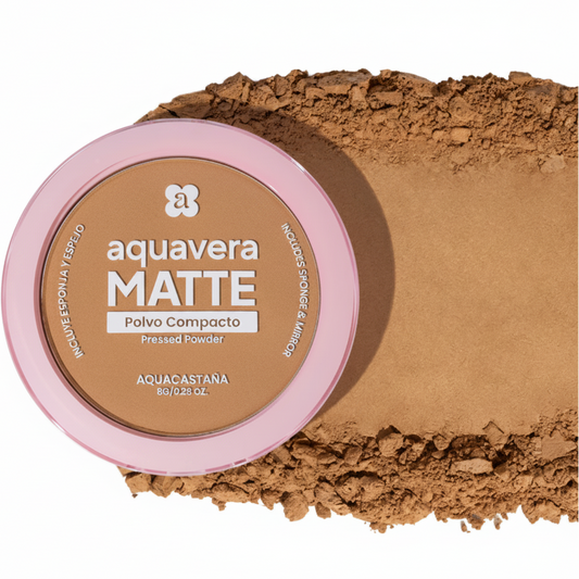AQUAVERA POLVO COMPACTO MATTE AQUACASTAÑA #7