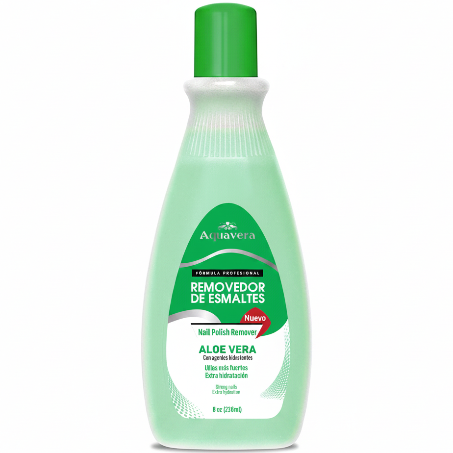 AQUAVERA REMOVEDOR DE ESMALTE EXTRACTO ALOE VERA ACETONA