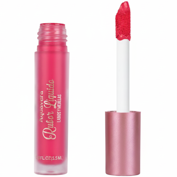 AQUAVERA RUBOR LÍQUIDO LABIOS Y MEJILLAS ROSÉ #4