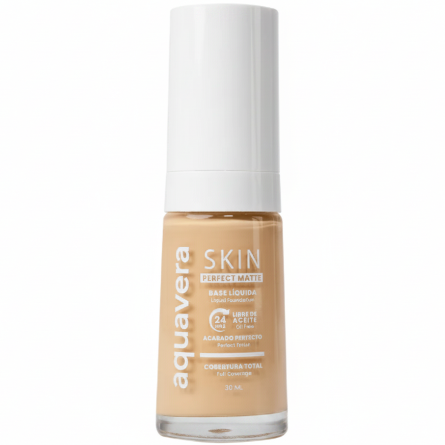 AQUAVERA BASE SKIN PERFECT MATTE DURAZNO 235