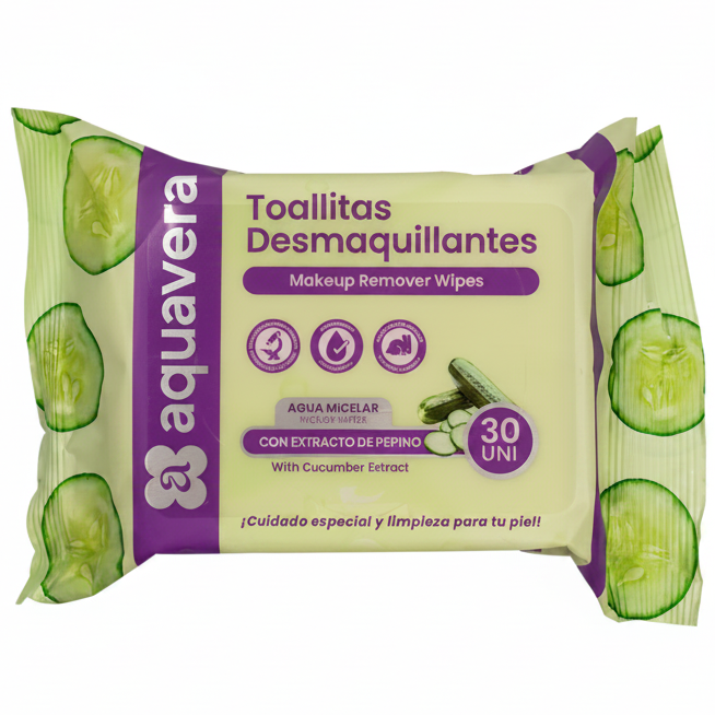AQUAVERA TOALLA DESMAQUILLANTE PEPINO 30UND