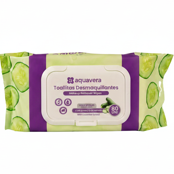 AQUAVERA TOALLA DESMAQUILLANTE PEPINO 80UND