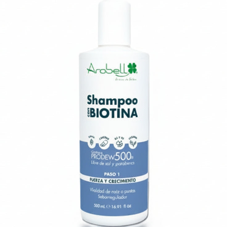 AROBELL CHAMPÚ CON BIOTINA 500ML