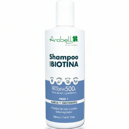 AROBELL CHAMPÚ CON BIOTINA 500ML