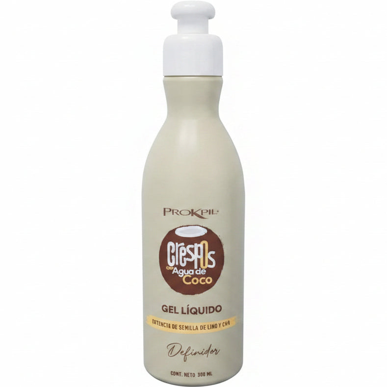 PROKPIL CRESPOS CON AGUA DE COCO GEL LÍQUIDO 300ML