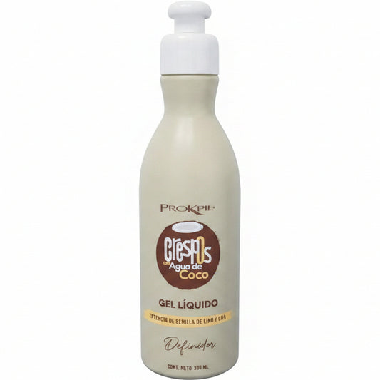 PROKPIL CRESPOS CON AGUA DE COCO GEL LÍQUIDO 300ML