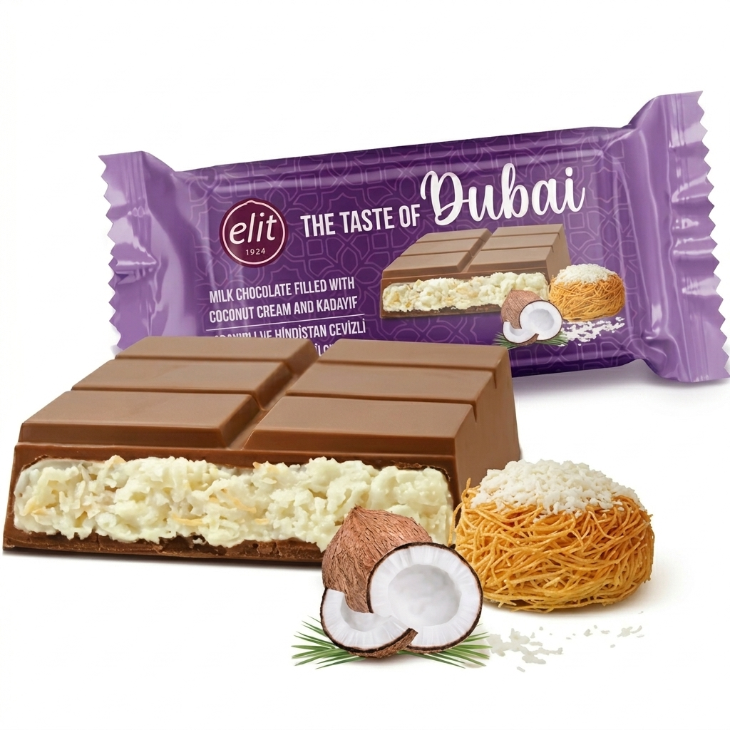 ELIT DUBAI CHOCOLATE COCONUT 90G