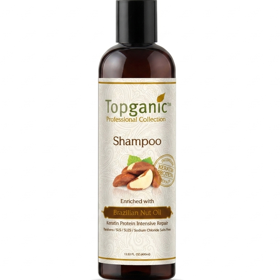 TOPGANIC BRAZILIAN NUT SHAMPOO 400ML