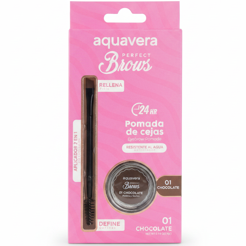 AQUAVERA GEL DE CEJAS EN TUBO CHOCOLATE