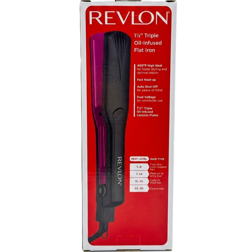 REVLON PLANCHA SLEEK, SHINY & SMOOTH 1 1/2 CERAMIC