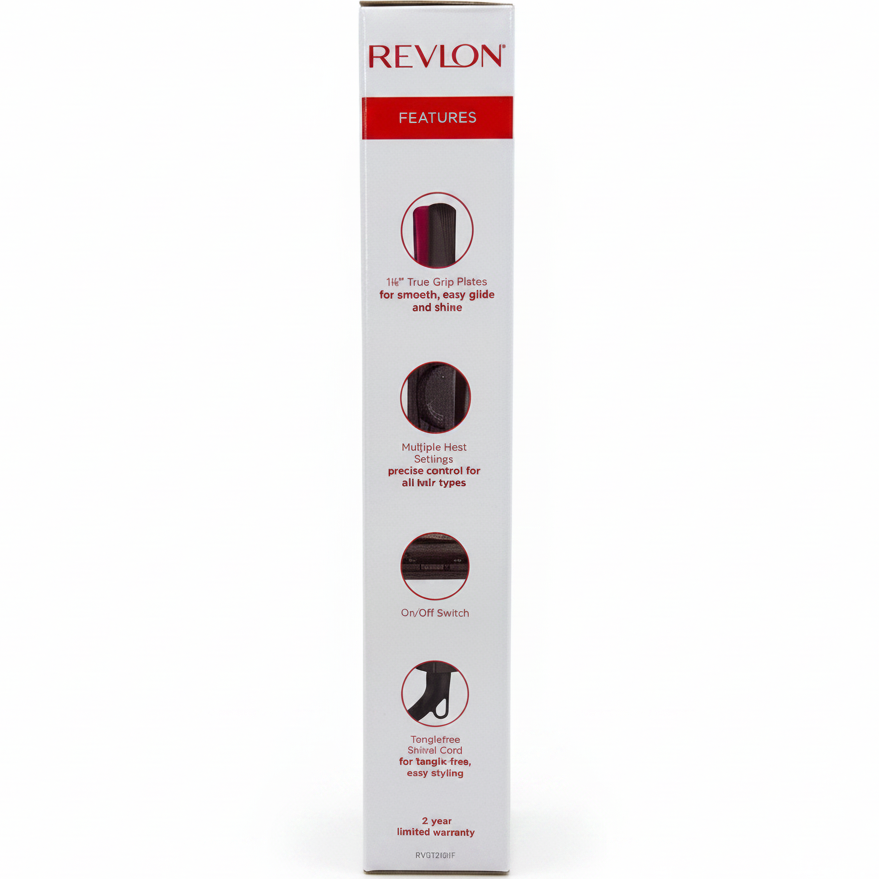 REVLON PLANCHA SLEEK, SHINY & SMOOTH 1 1/2 CERAMIC