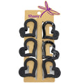 GANCHOS PARA CABELLO CORAZONES SET 6 PCS