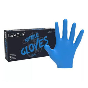 LEVEL3 GUANTES NITRILO AZUL