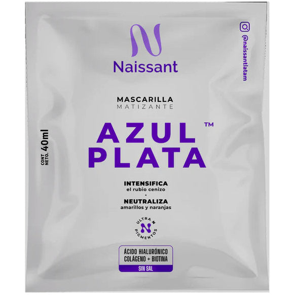 NAISSANT MASCARILLA MATIZANTE AZUL PLATA 40ML