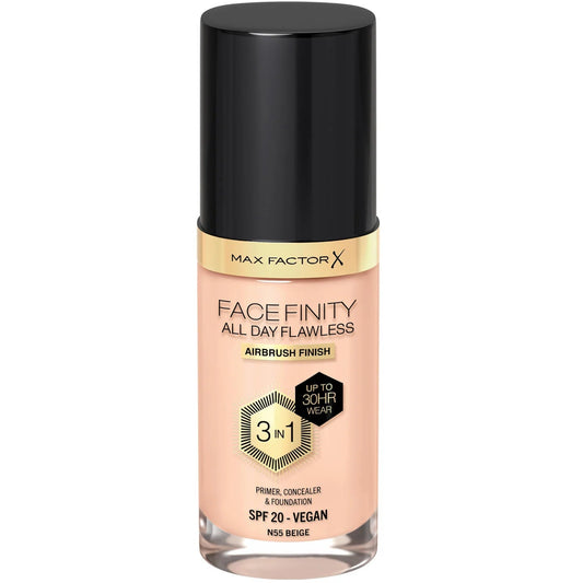 MAX FACTOR FOUNDATION FACEFINITY 3N1 30H SPF20 N55