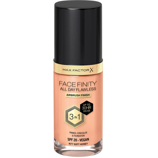 MAX FACTOR FOUNDATION FACEFINITY 3N1 30H SPF20 N77
