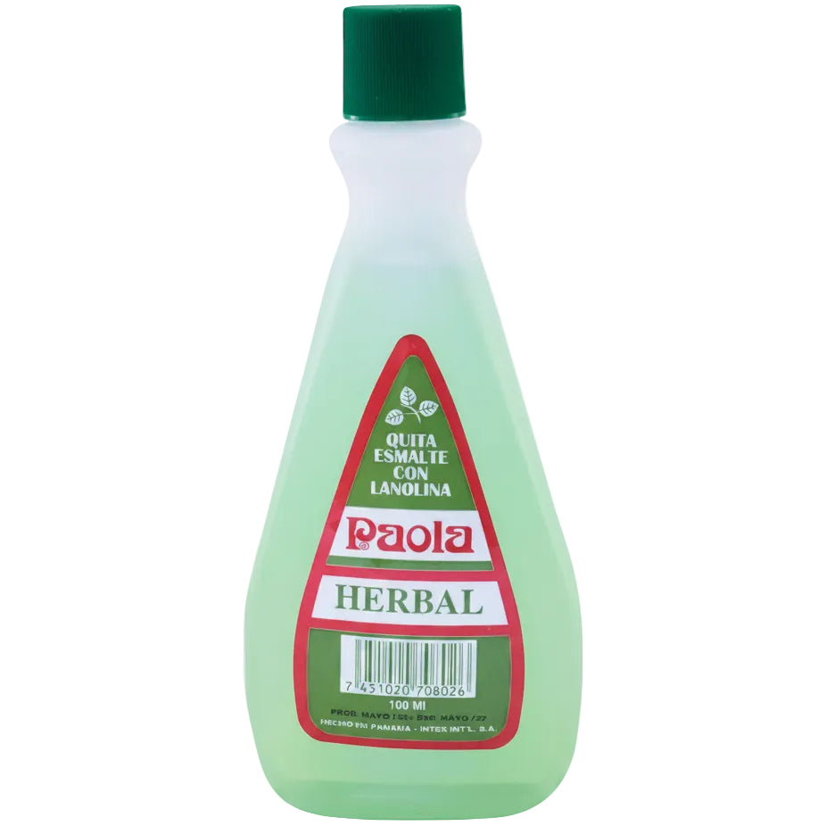 PAOLA HERBAL QUITA ESMALTE CON LANOLINA 100ML