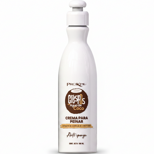 PROKPIL CRESPOS CON AGUA DE COCO CREMA PARA PEINAR ANTIESPONJE 300ML